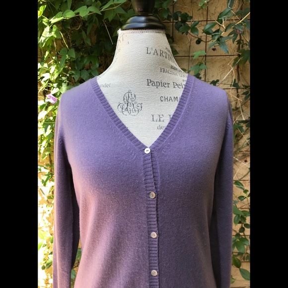 I LEVRIERI Italian Cashmere Lavender Sumptuous Cardigan Sweater Sz S - Picture 2 of 7